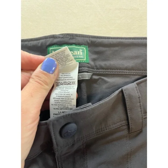 LL Bean Mens Convertible Zip Off Hiking Cargo Pants Gray 38x32 290782 Stretch - Picture 8 of 8